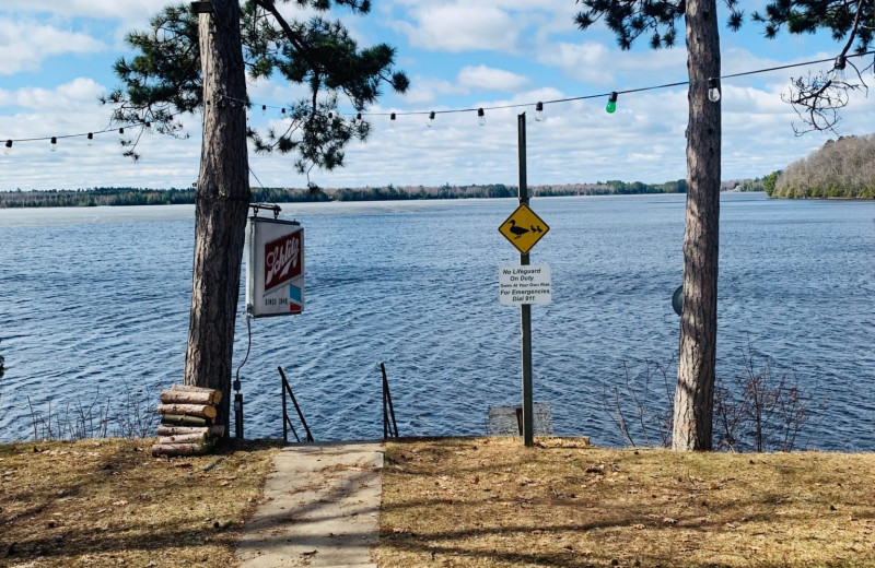 Lake view at Pitlik's Sand Beach Resort.