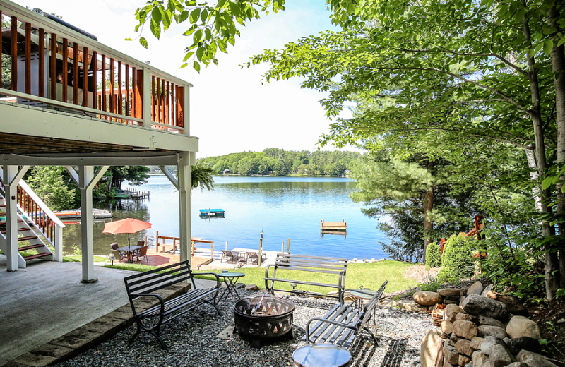 Rental patio at Vacation Rentals by