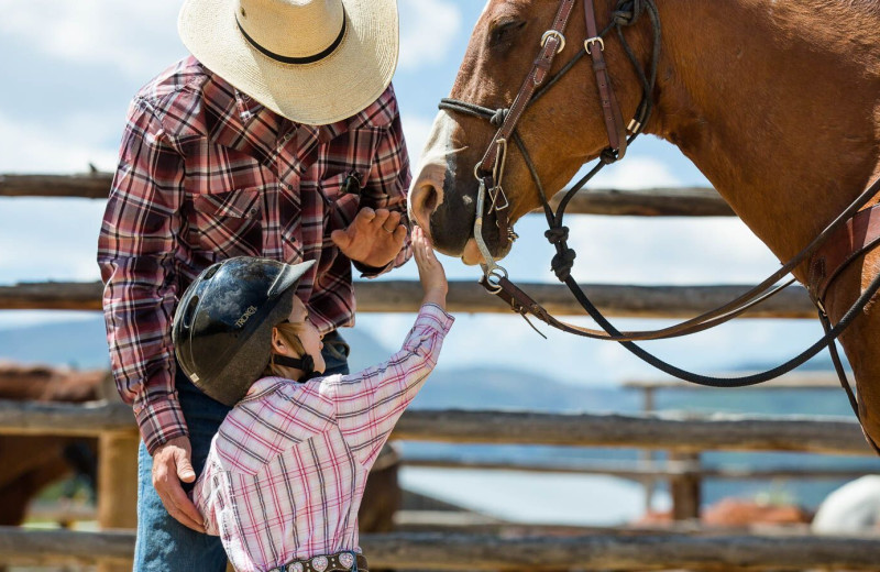 Horseback riding at 4UR Ranch.