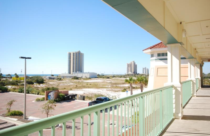 Balcony view at Villagio on Perdido Key.