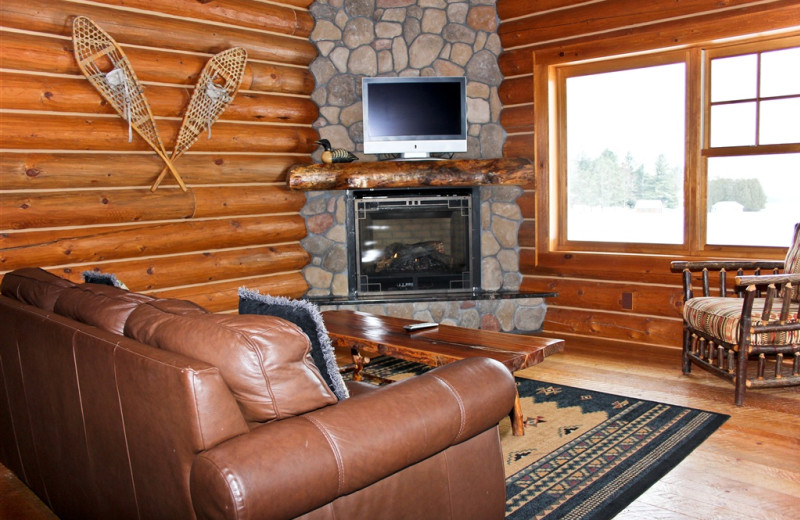 Heron Townhome living room at Ampersand Bay Resort.