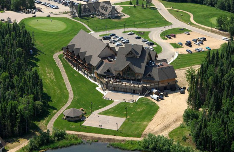 Aerial view of Elk Ridge Resort. 