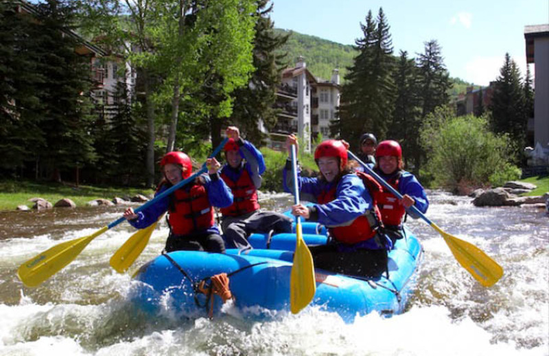 Rafting at Vail's Mountain Haus.
