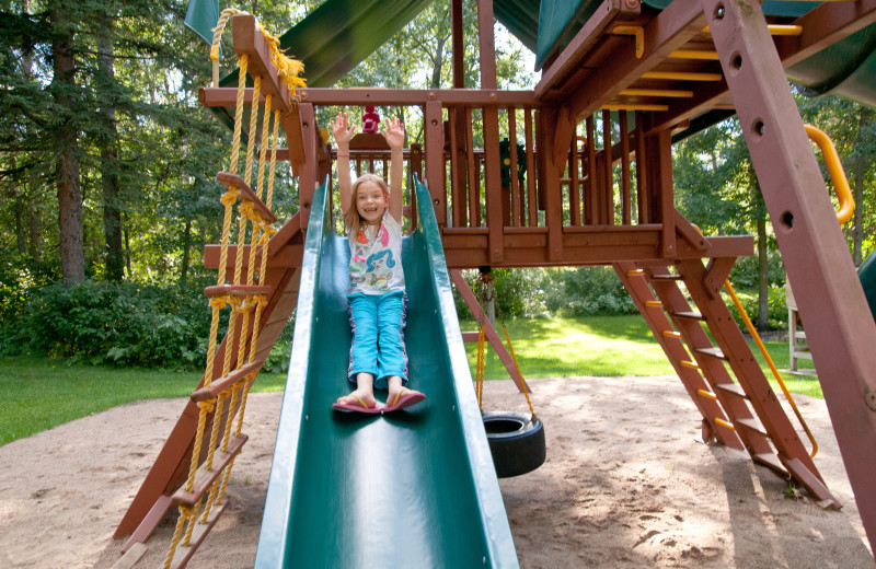 There are many things for kids to do at Half Moon Trail Resort, including a large playground. 