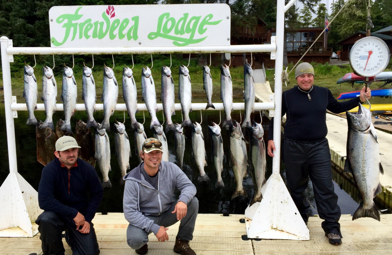 Fishing at The Fireweed Lodge.