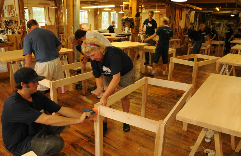 Team building at The Woodstock Inn & Resort.