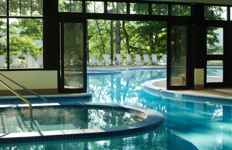 Indoor pool at Stonewall Resort.