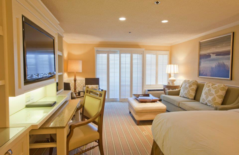 Guest bedroom at Ocean Edge Resort & Golf Club.