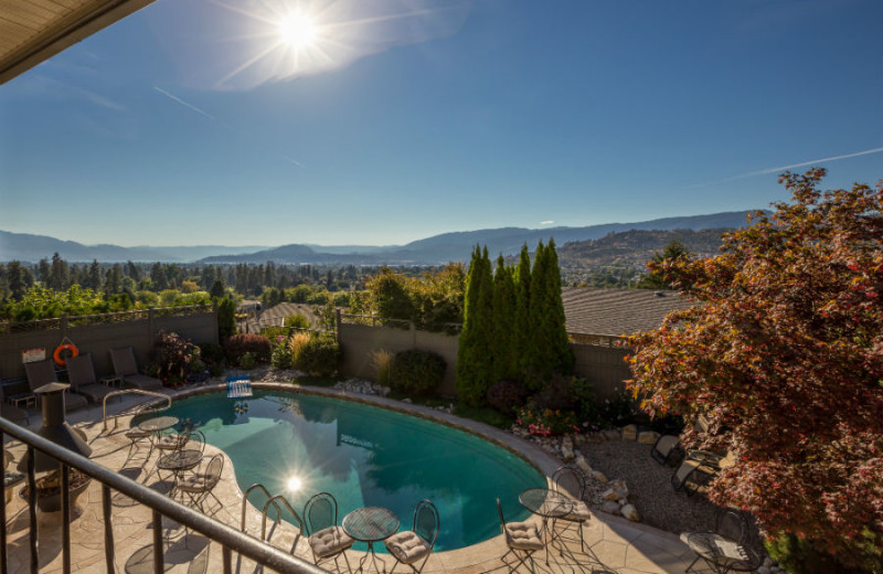 Pool view at A Vista Villa Couples Retreat.