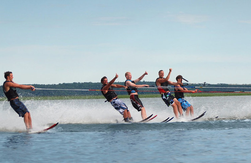 Water skiing at Hiawatha Beach Resort.