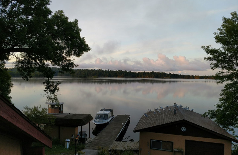 Lake view at Pipestone Point Resort.