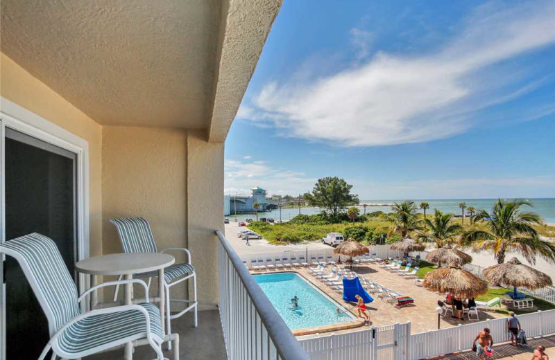 Rental balcony at SunHost Resorts.