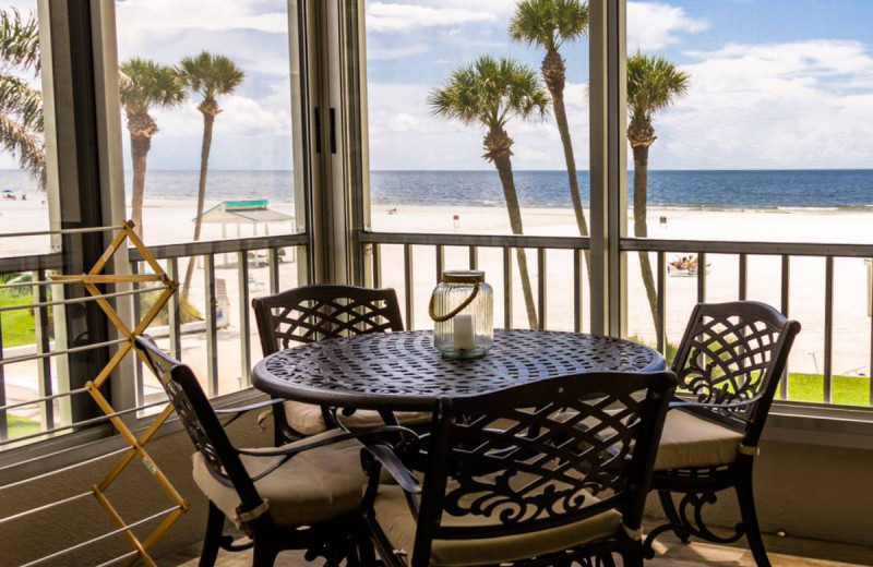 Guest balcony at Island House Beach Resort.