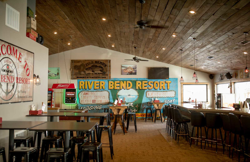 Dining at River Bend's Resort & Walleye Inn.