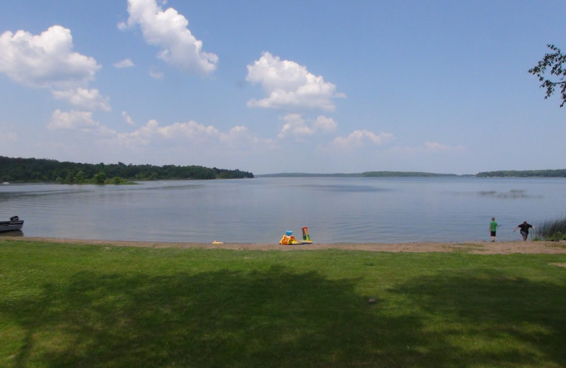 View of lake at BlueWater Lodge.