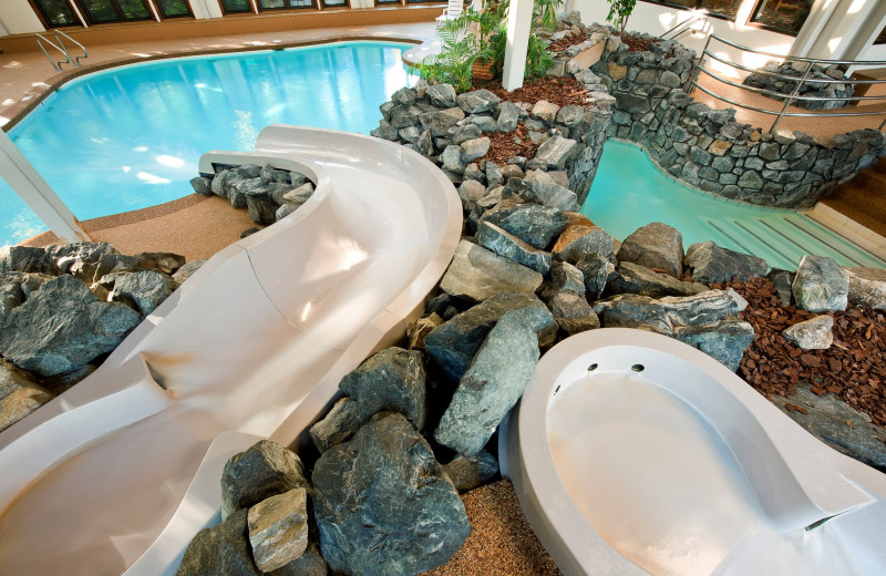 Indoor Pool Waterslide at the Summit Resort.