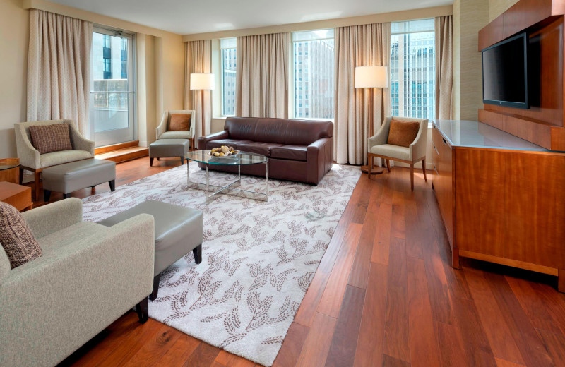 Guest room at The Westin Minneapolis.