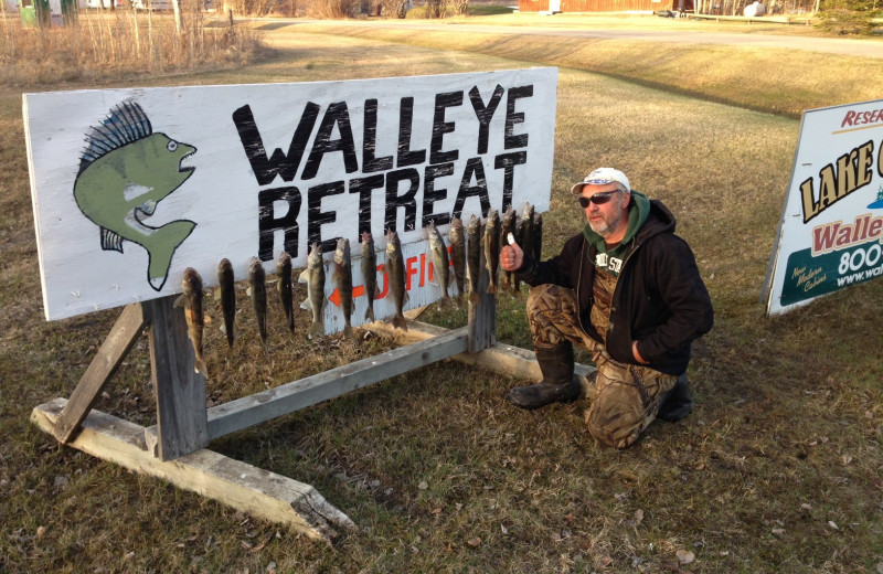 Fishing at Walleye Retreat.