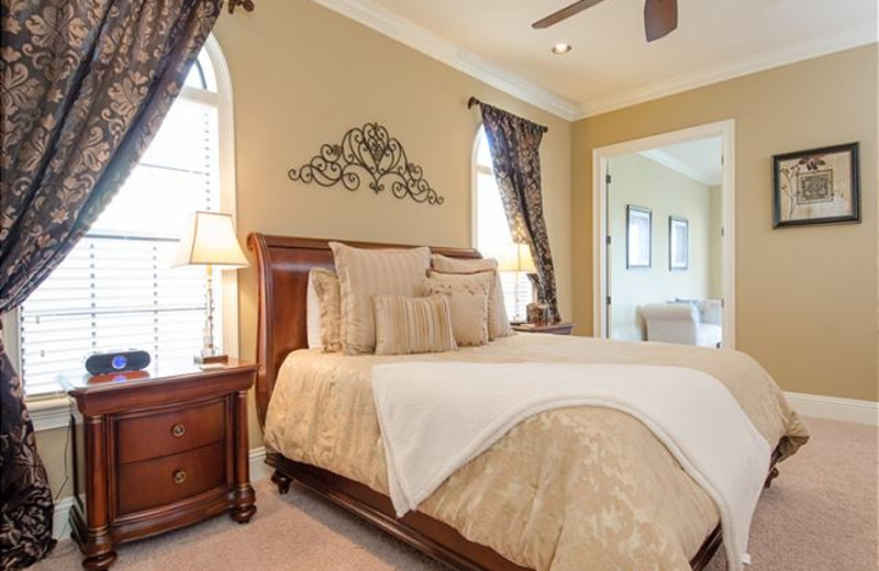 Rental bedroom at Luxury Reunion Rentals.