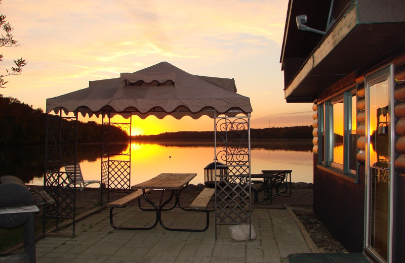 Patio at Hollywood's Resort.