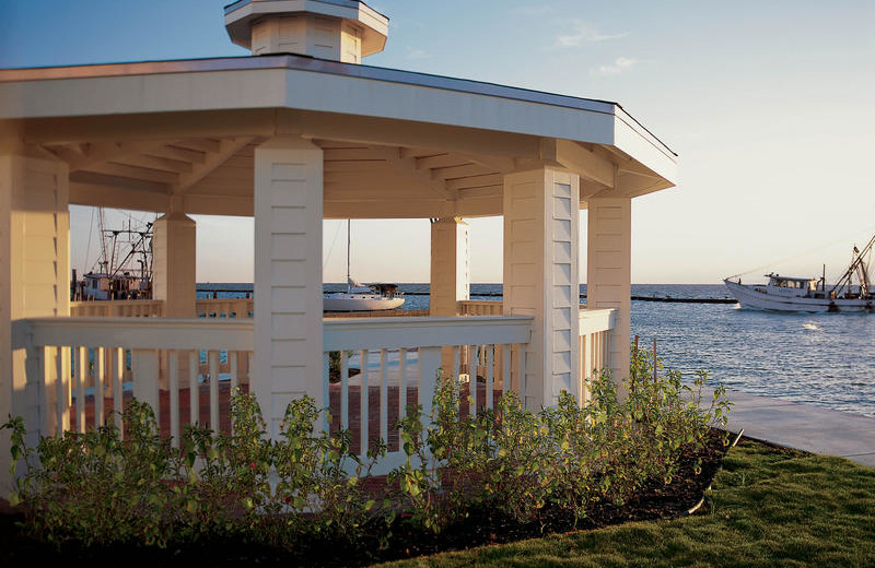 Outdoor gazebo at The Lighthouse Inn at Aransas Bay.