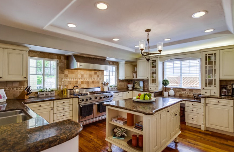 Rental kitchen at Cal Vacation Homes.