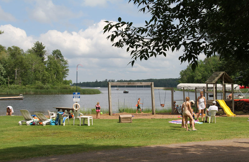 Lake view at Tiger Musky Resort.