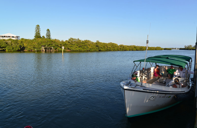 Boat ride at Palm Island Resort.