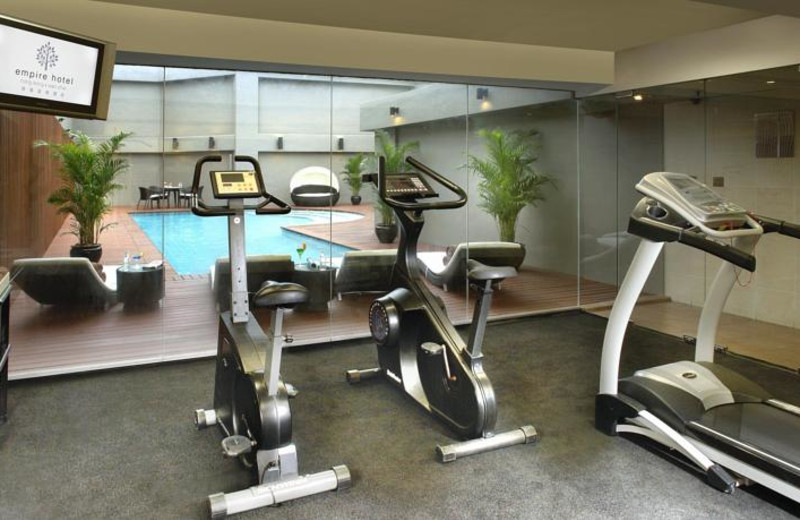 Fitness room at Empire Hotel Hong Kong.