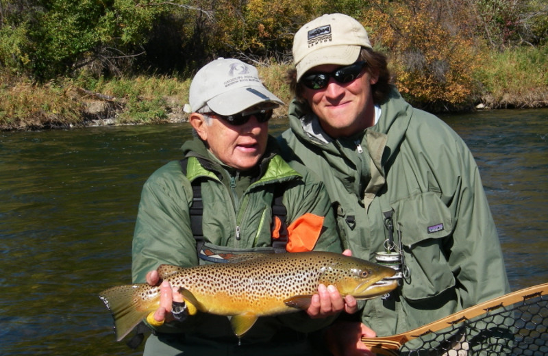 Fishing at Galloup's Slide Inn.