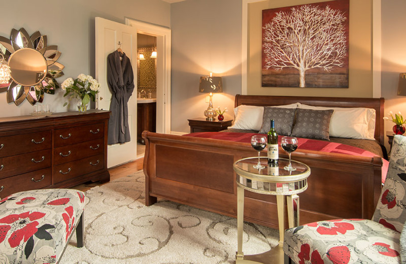 Guest room at Inn at Gothic Eves.