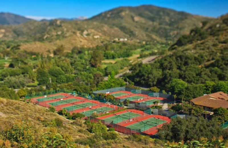 Tennis courts at Sycuan Resort.