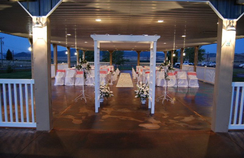 Wedding ceremony at Fairmont Hot Springs Resort.