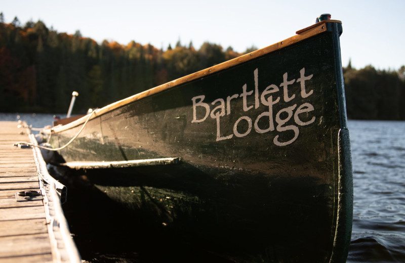 Boat at Bartlett Lodge.