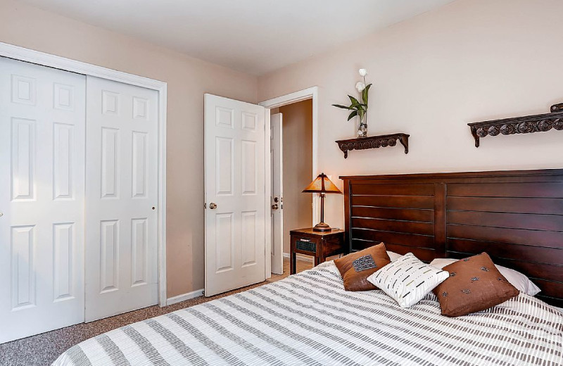 Rental bedroom at Wildwood Suites.