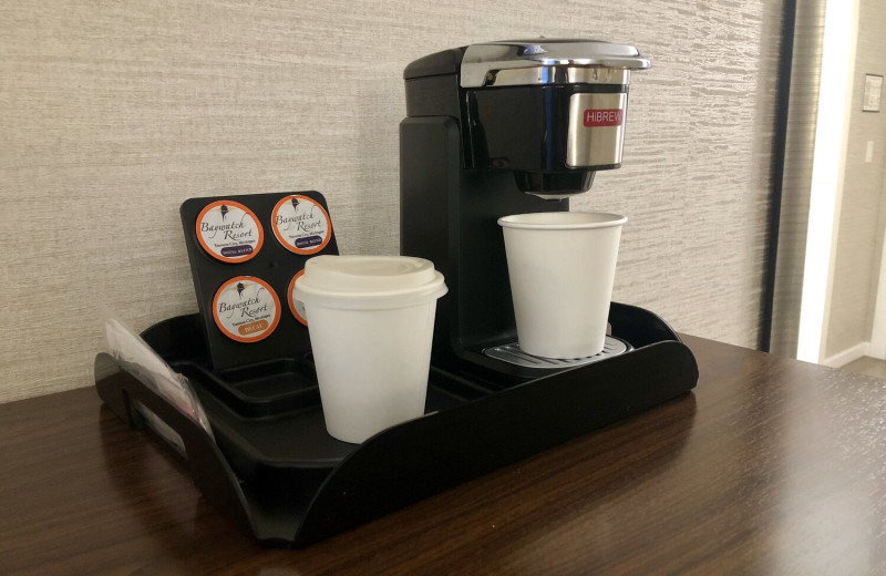 Coffee machine at Baywatch Resort.