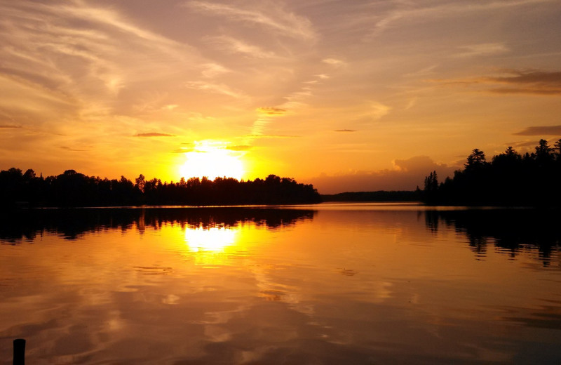 Sunset at Cedar Point Resort.