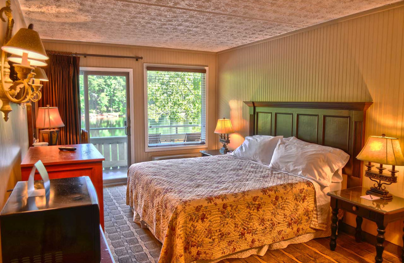 Guest room at Cohutta Springs Conference Center.