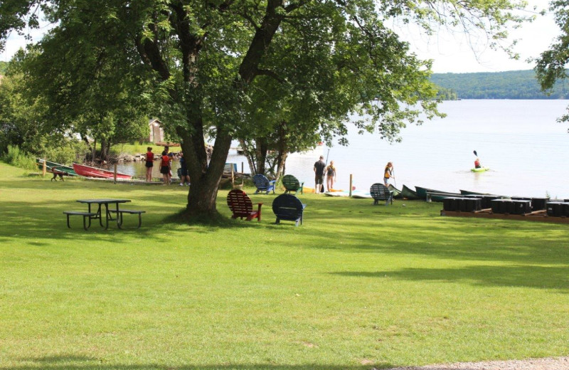 Beach at Tally Ho Inn.