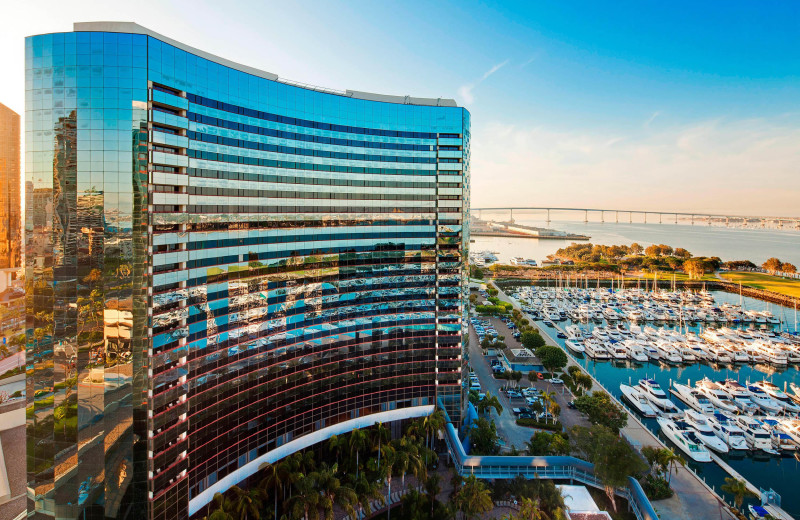 Exterior view of San Diego Marriott Marquis 