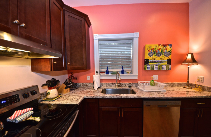 Rental kitchen at Key West Vacation Rentals.