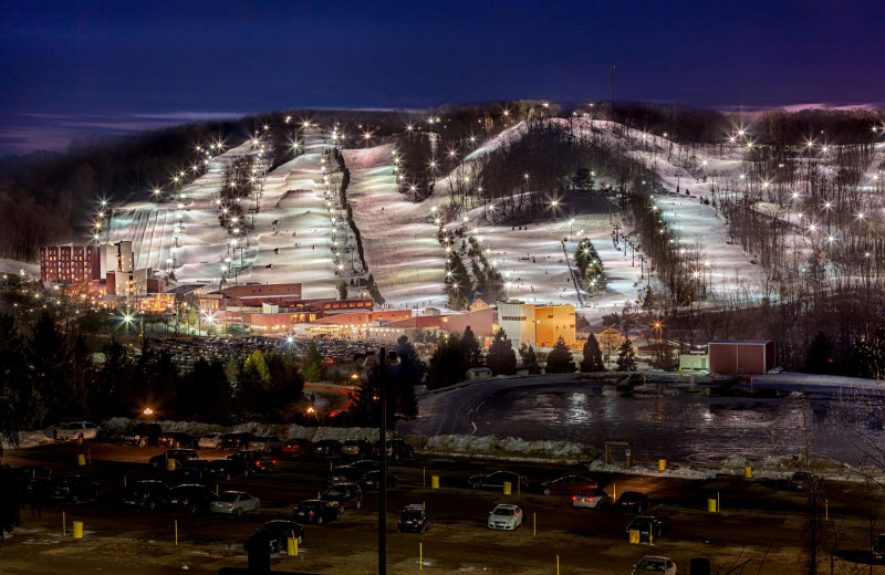 Ski mountain at Bear Creek Mountain Resort.