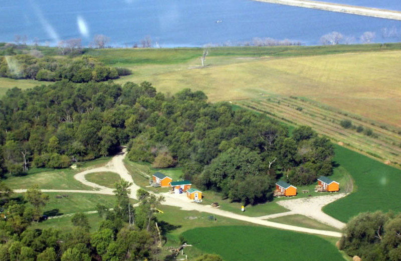 Aerial view of West Bay Resort.