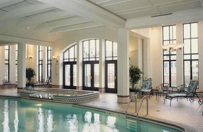 Indoor pool at Fairmont Le Chateau Frontenac.