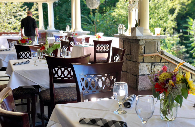 Patio at The Inn at Thorn Hill & Spa.