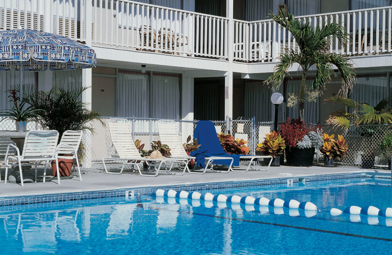 Outdoor pool at Seabonay Motel Ocean City.