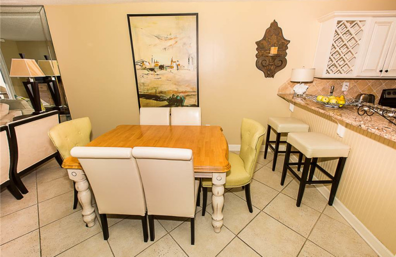 Dining area at Holiday Isle Properties - Destin on the Gulf 505.