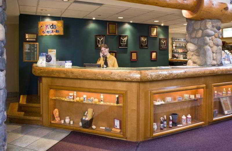 Check in at Quality Resort Chateau Canmore.