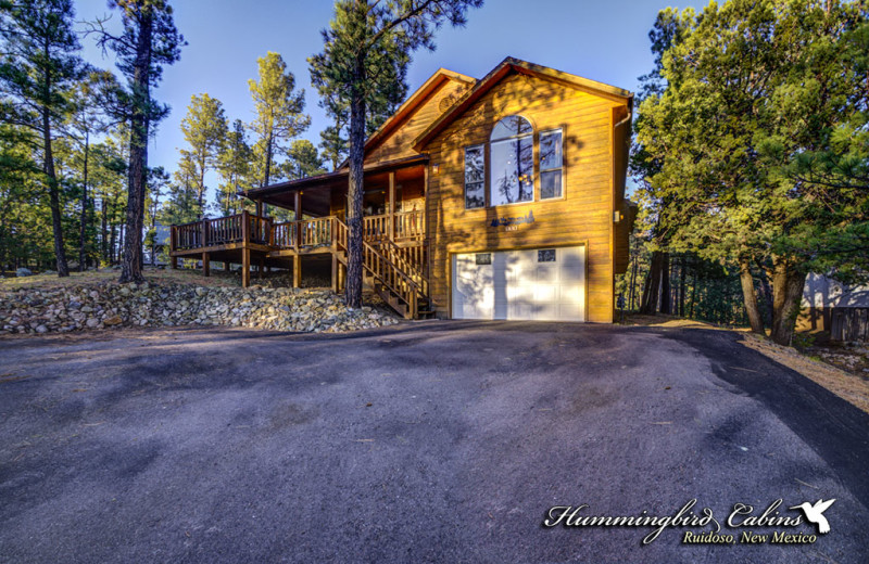 Rental exterior at Hummingbird Cabins.