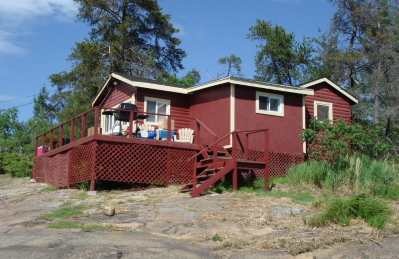 Cabin Exterior at Camp Wanikewin Lodge